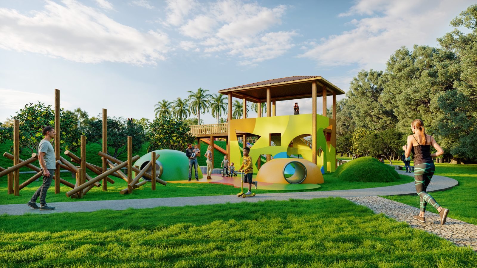 Playground — Perspectiva ilustrativa
