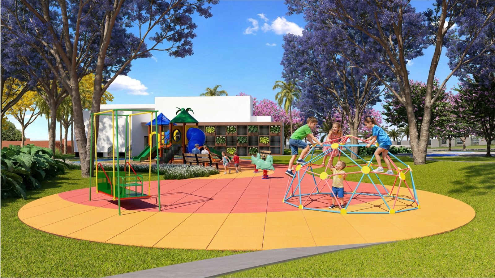 Playground — Perspectiva ilustrativa