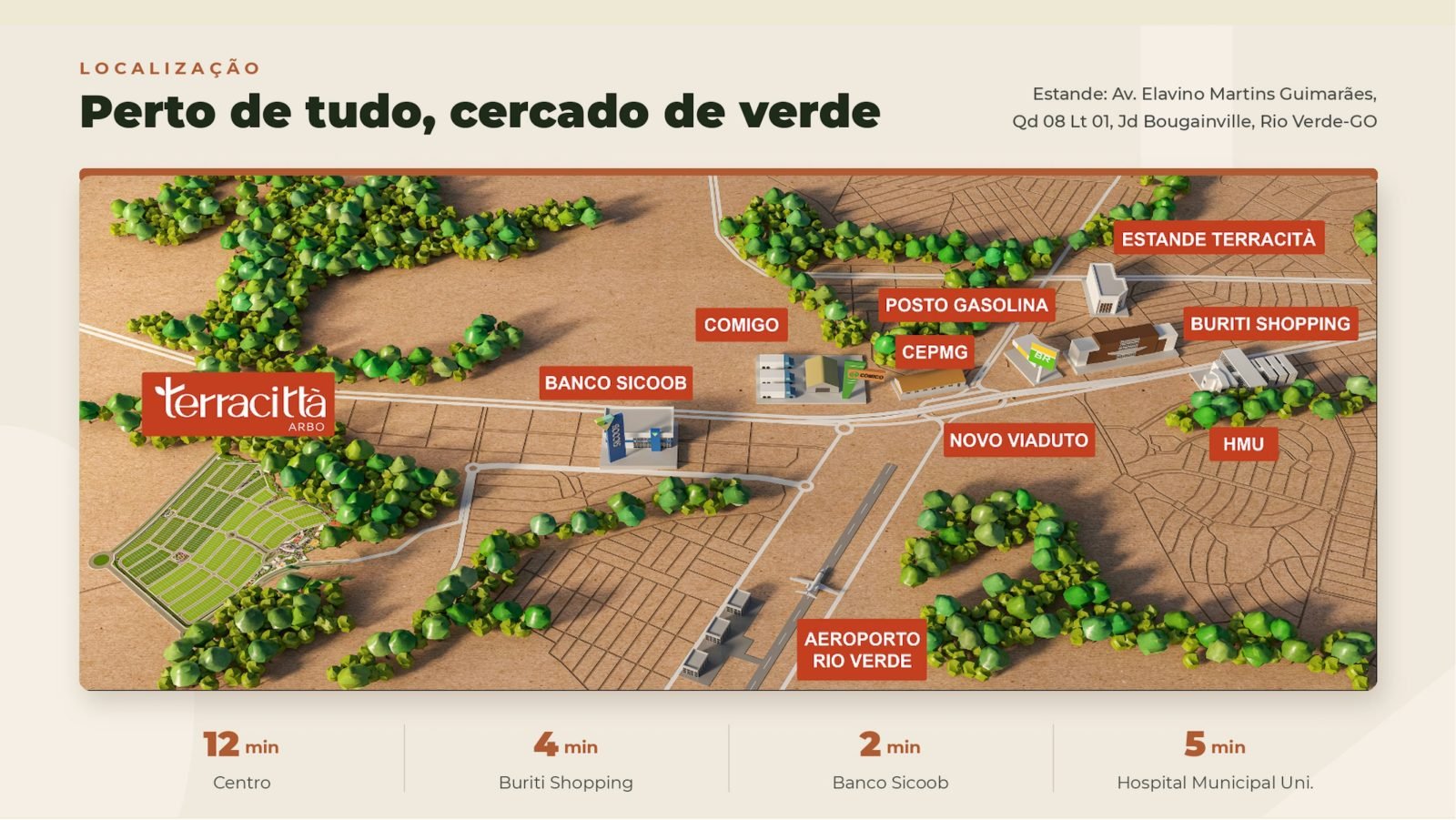 Localização: perto de tudo, cercado de verde