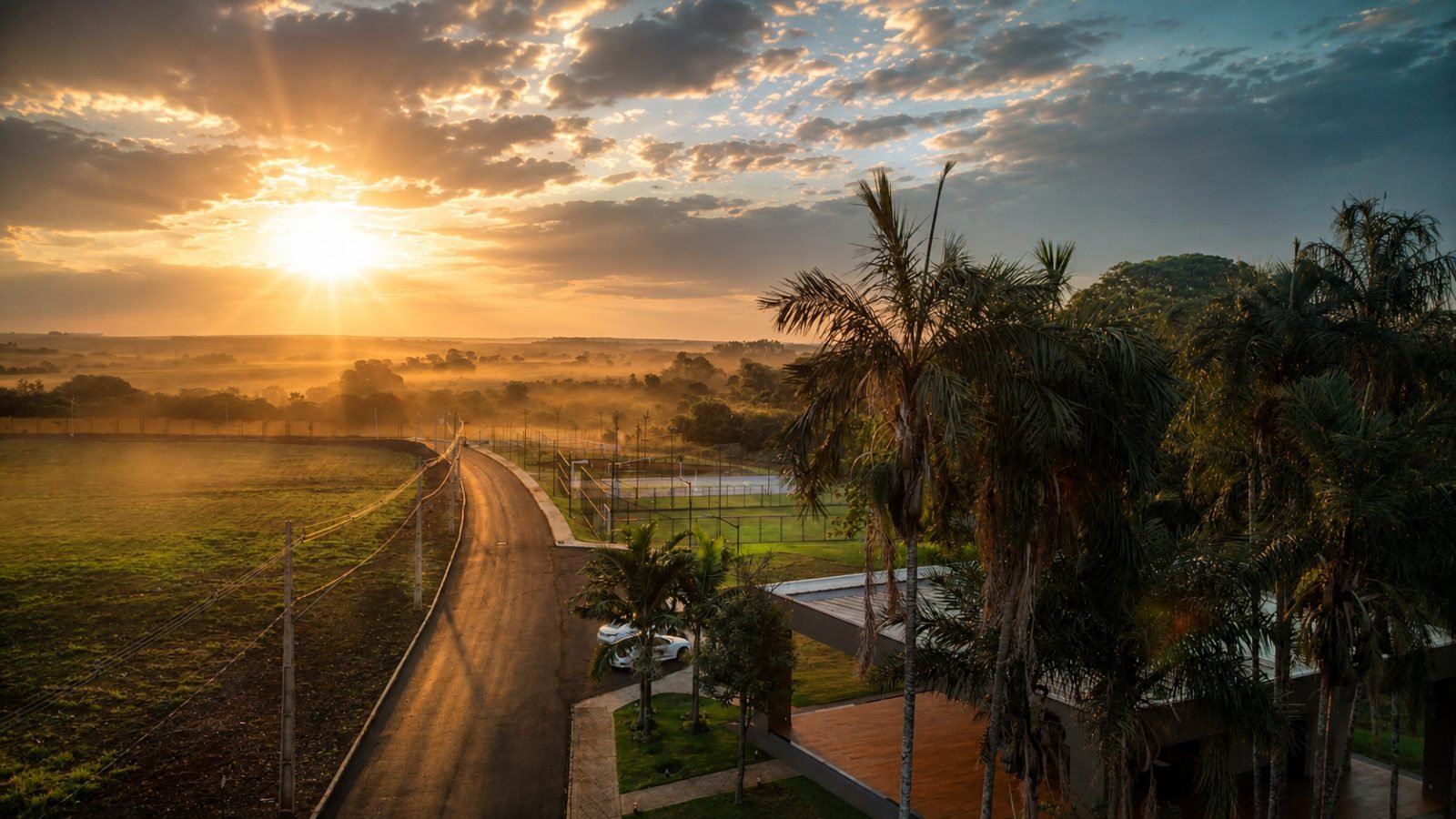 Avenida e paisagismo
