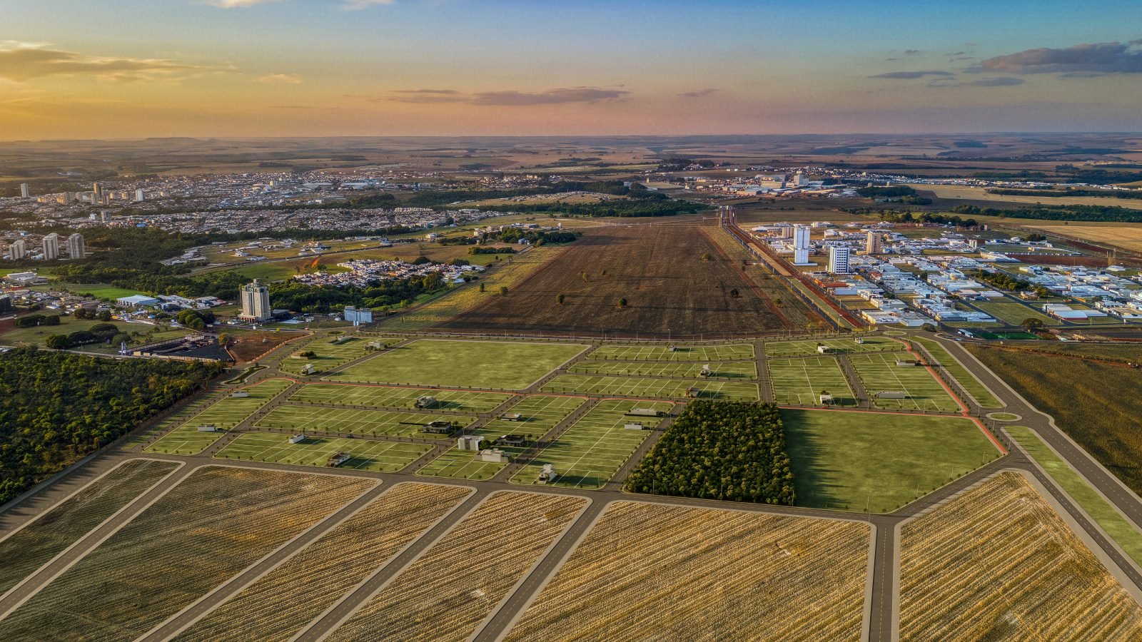 Vista aérea — Perspectiva ilustrativa
