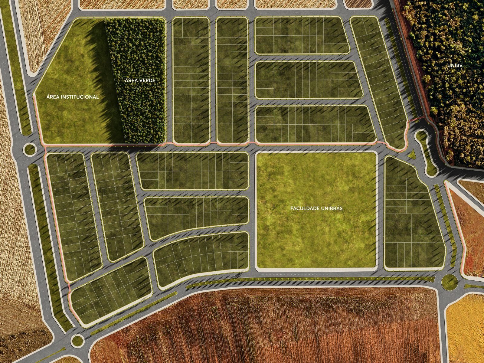 Implantação do bairro